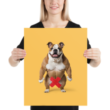 Bulldog X-Tape Yellow Poster Print Art