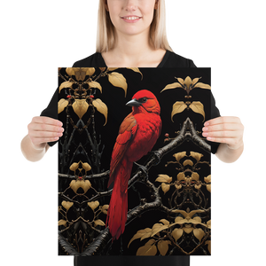 Red Bird Poster Print Art