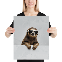 Cool Smiling Sloth Poster Print Art