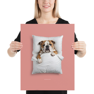 Sleeping Bulldog Poster Print Art