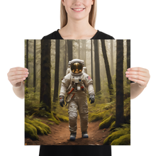 Astronout in the Forest Poster Print