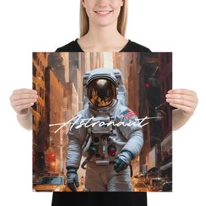 Astronaut Urban Poster Print