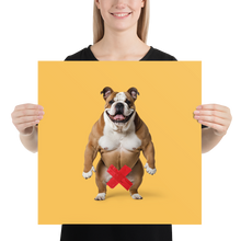 Bulldog X-Tape Yellow Poster Print Art