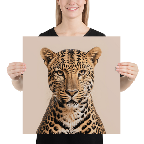 Leopard Potrait Poster Print Art