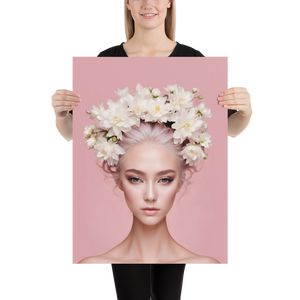 Pink Female Art Poster Print