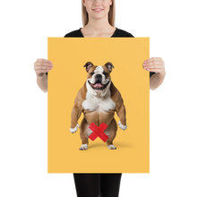 Bulldog X-Tape Yellow Poster Print Art