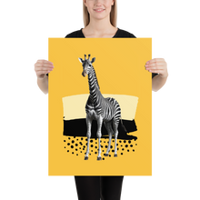 Giraffe Zebra Skin Poster Print Art