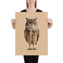 Cat Owl Poster Print Art