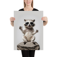 Hello Racoon Poster Print Art