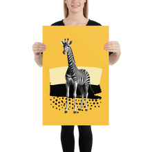 Giraffe Zebra Skin Poster Print Art