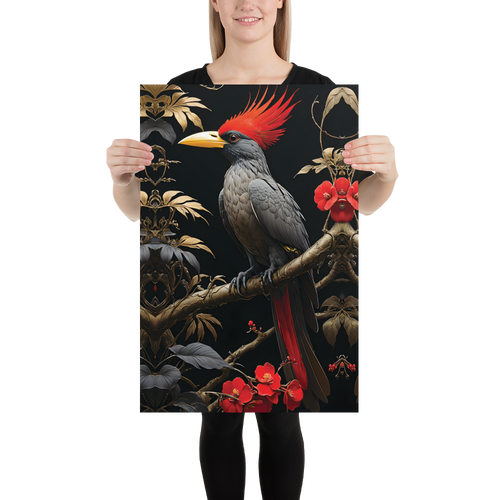 Beauty Tropical Bird Poster Print Art