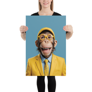 Funky Monkey Poster Print Art