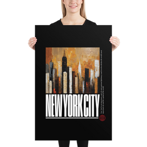NYC Landscape Painting Poster Print Art