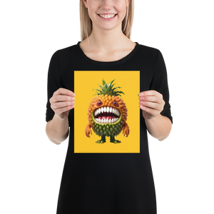 Pineapple Monster Poster Print Art