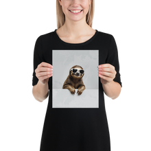 Cool Smiling Sloth Poster Print Art