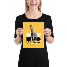 Giraffe Zebra Skin Poster Print Art