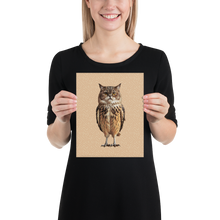 Cat Owl Poster Print Art