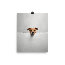 Smile Dog Peep Poster Print Art