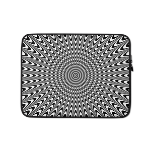 Vertigo Optical Illusion Background Laptop Sleeve