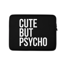 13″ Cute But Psycho Black Laptop Sleeve by Design Express