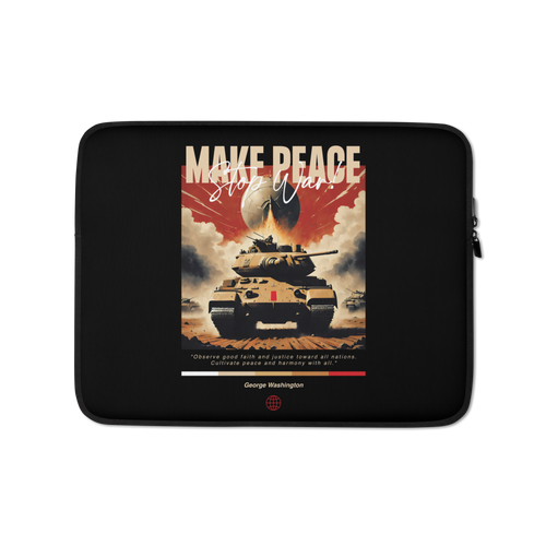 Make Peace Stop War Tank Laptop Sleeve