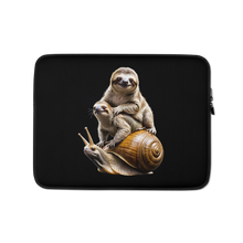 Sloth Riding A Snail Laptop Sleeve