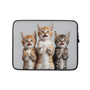 Funny Tripple Cats Laptop Sleeve