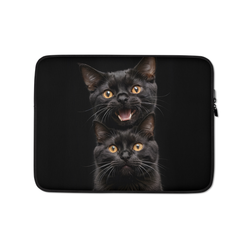 Two Black Cats Follows Laptop Sleeve