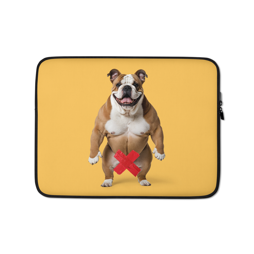 Bulldog X-Tape Yellow Laptop Sleeve