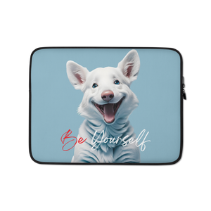 Cute Dog Be Yourself Laptop Sleeve