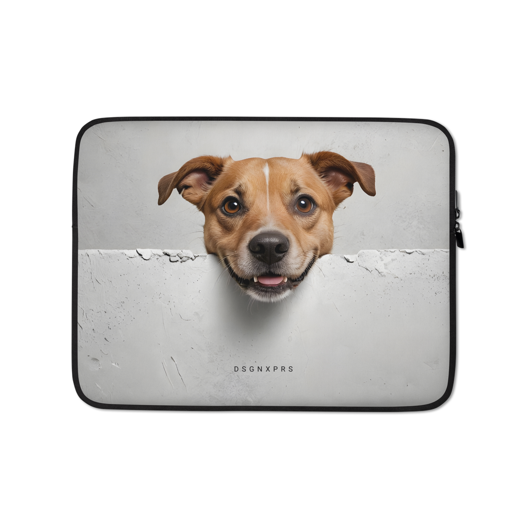 Smile Dog Peep Laptop Sleeve