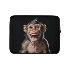 Happy Monkey Black Laptop Sleeve