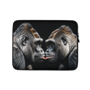 Gorilla Kissing Laptop Sleeve