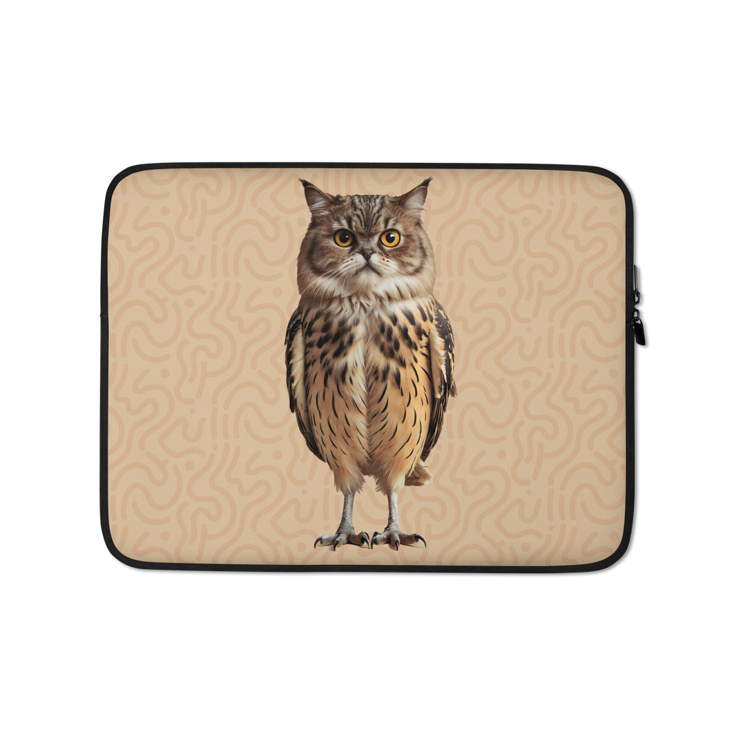 Cat Owl Laptop Sleeve