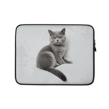 Relaxing British Shorthair Cat Laptop Sleeve