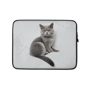 Relaxing British Shorthair Cat Laptop Sleeve