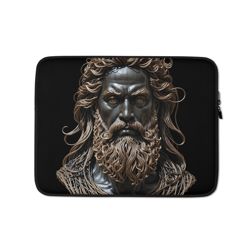 Zeus Copper Wire Sculpture Laptop Sleeve