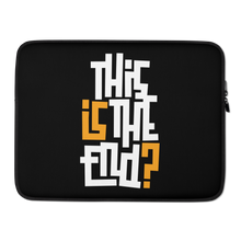 IS/THIS IS THE END? Black Yellow White Laptop Sleeve