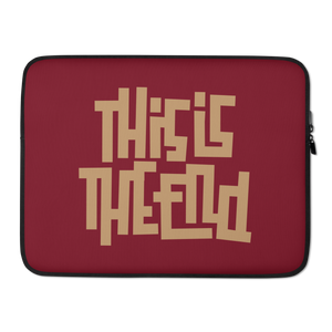 THIS IS THE END? Burgundy Laptop Sleeve