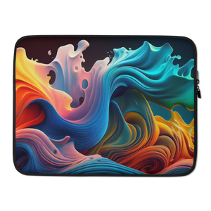 Colorful Swirl Background Laptop Sleeve