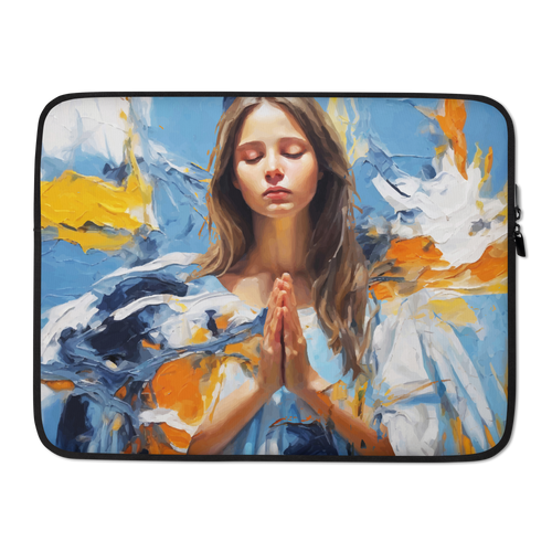 Pray & Forgive Oil Painting Laptop Sleeve