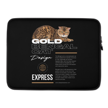 Gold Bengal Cat Laptop Sleeve