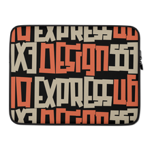 Design Express Typography Pattern Laptop Sleeve