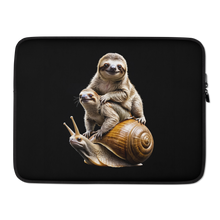 Sloth Riding A Snail Laptop Sleeve