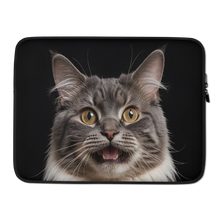 Shocked Cat Face Laptop Sleeve