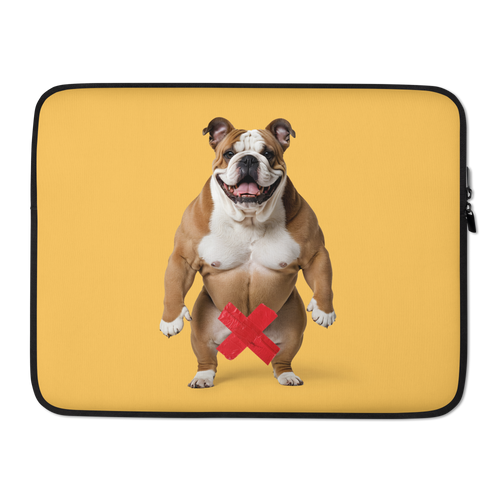 Bulldog X-Tape Yellow Laptop Sleeve