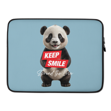 Keep Smile Blue Panda Laptop Sleeve