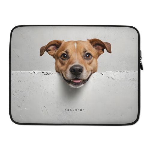 Smile Dog Peep Laptop Sleeve