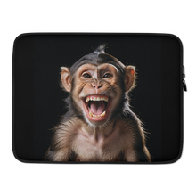 Happy Monkey Black Laptop Sleeve