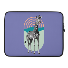 Giraffe Zebra Purple Laptop Sleeve